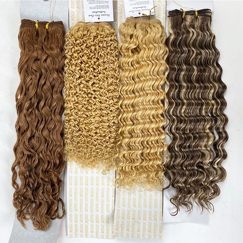 Luxury Straight Human Hair Extensions Machine Weft Hair