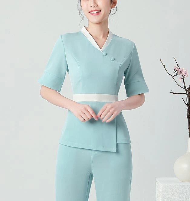 Esthetic Uniform Summer Short Sleeve Pink SPA Uniform