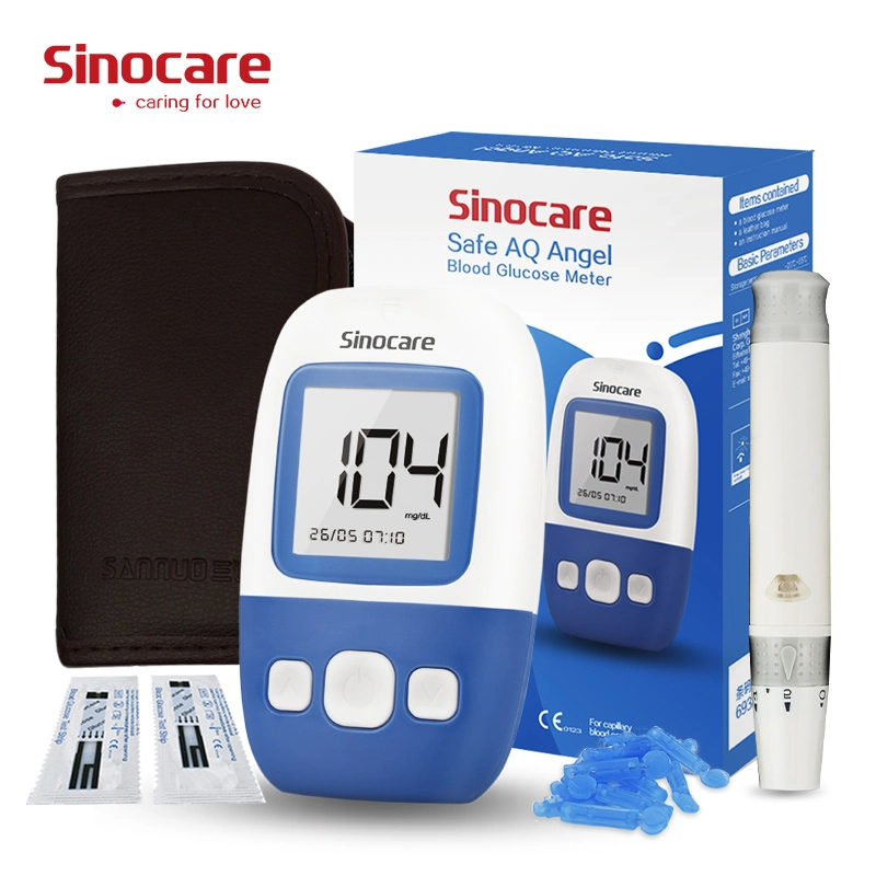 Sinocare Blutzucker-Messgerät Code-Freies Diabetes-Kit Monitore Glucometer Blutzuckermessgerät