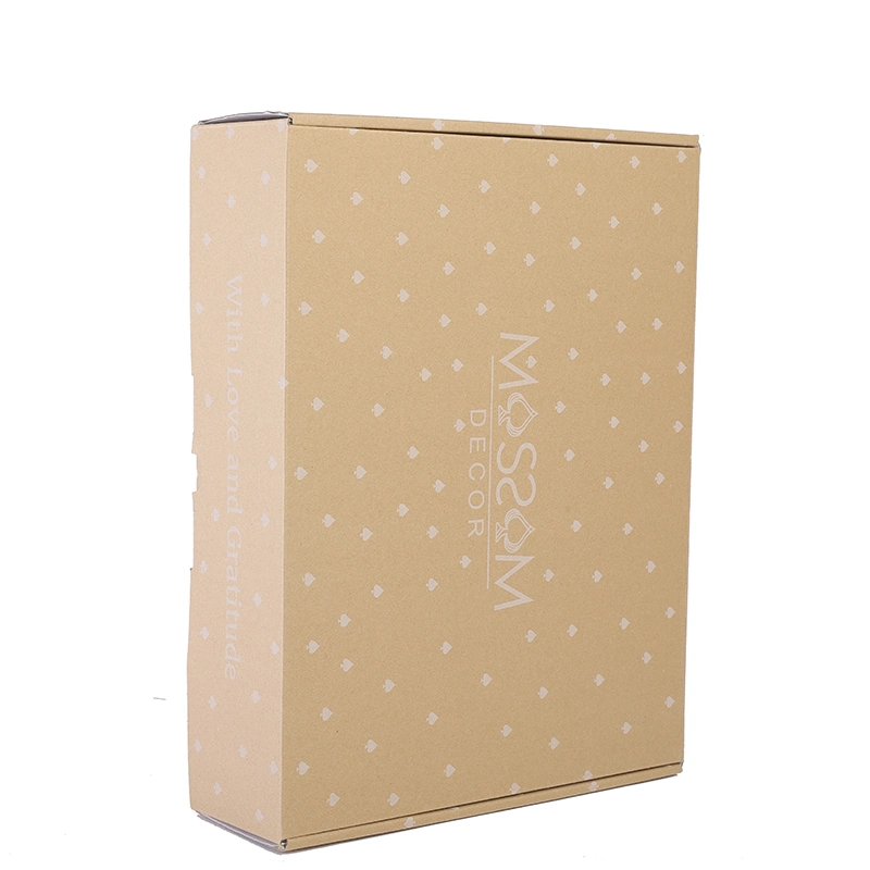 Biodegradable Kraft Stand up Zip Pouch Brown Paper Box for Clothes Packing