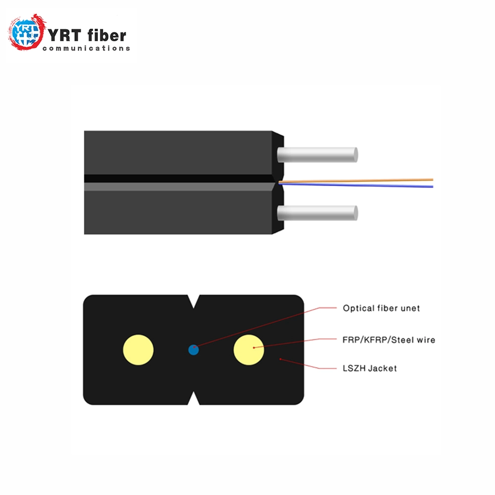 Bow Type Drop Fiber Optic Cable (FRP or steel wire strength unit) Gjxh