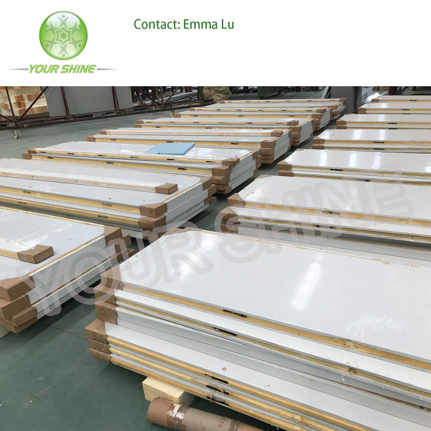 Changzhou Yourshine 100mm Insulated PU Polyurethane Cold Room Panels