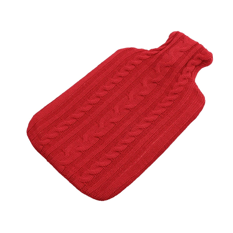 Daily Use Body Warm Water Injection Rubber Bottle Hot-Water Bag Knitted Cover