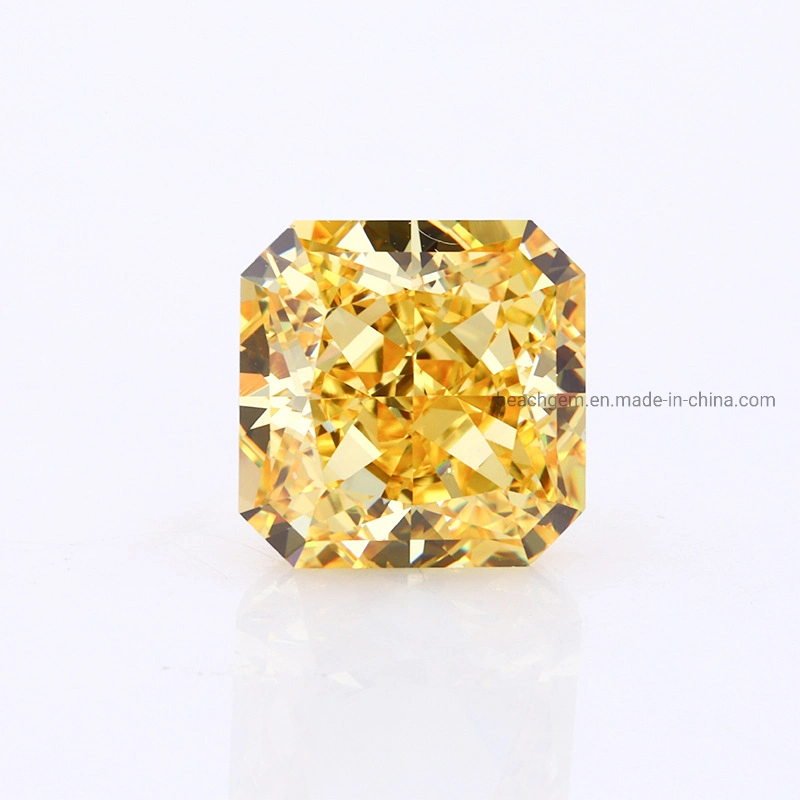 Full Sizes 5A+ 4K Diamond Quality Synthetic Loose Yellow CZ Stone Crushed Ice Cut Cubic Zirconia