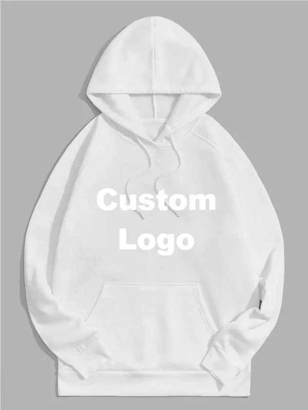 Fashion Women and Men 100% Cotton Custom Logo Printed Plain Oversized Pullovers Sweatshirts Blank Men&prime; S Hoodies Good Quality