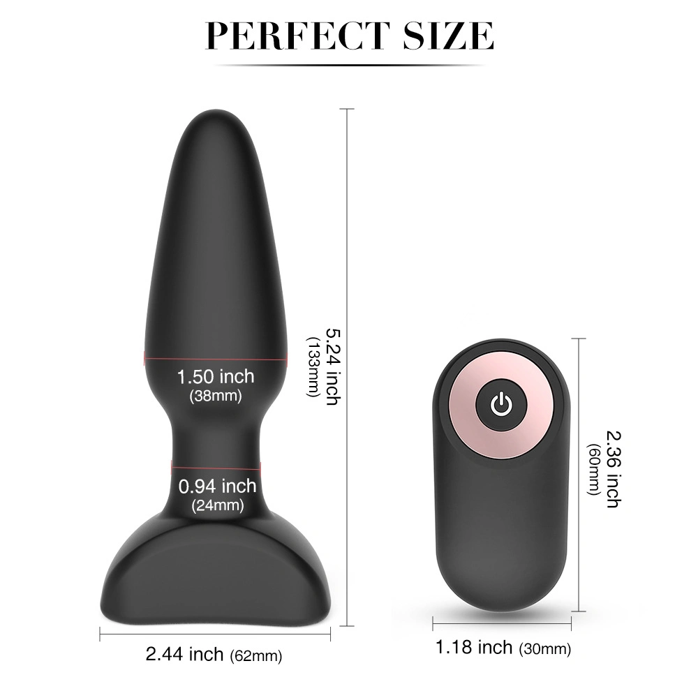 7 Vibration Butt Plug Vibrator Magnetic Plus Butt Massager Remote Control Vibrating Anus Plug Wearable Anal Plugs for Men Women