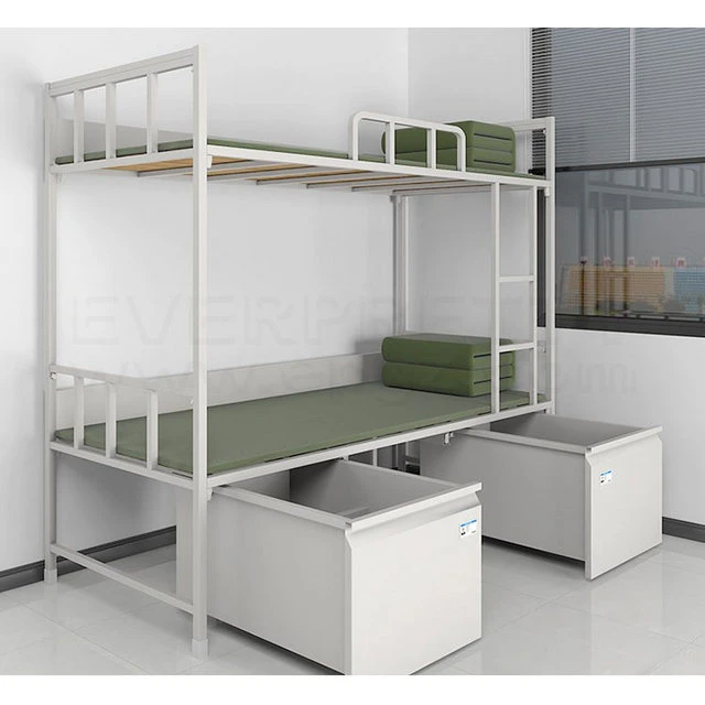 Medical College Knock Down Dormitory Screwless Adult Steel Bunk Bed