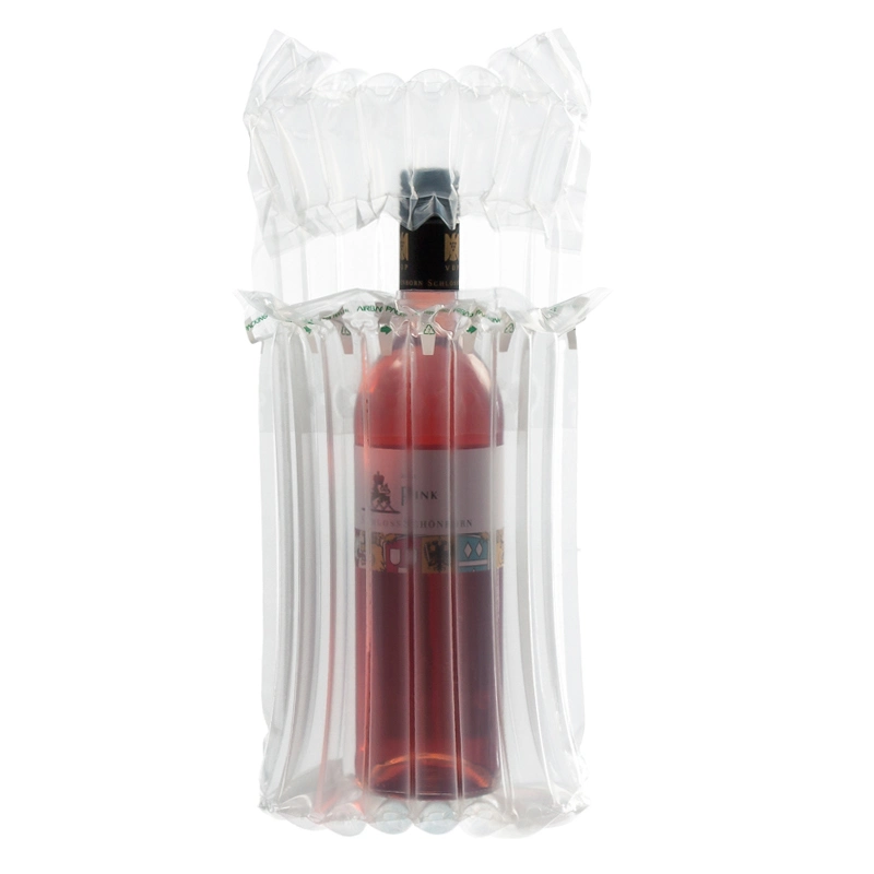 Free Sample Fast Delivery Eco-Friendly 7column Wine Bottle Air Column Cushion Packing Bag