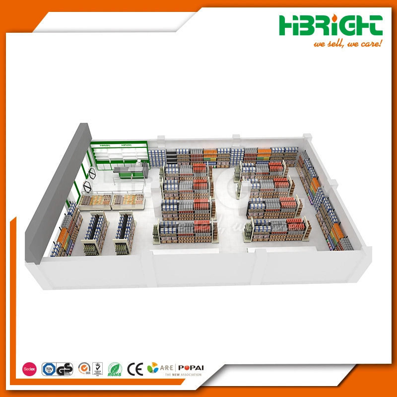 One Stop Supermarket Store Retail Equipments for Sale