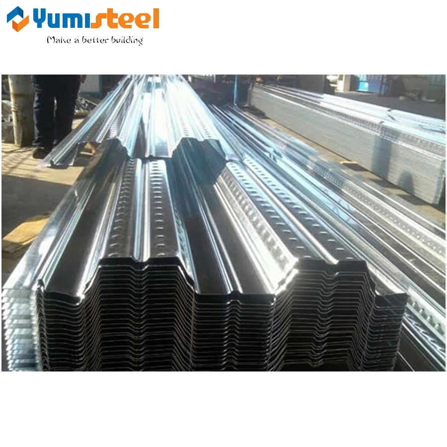 Regular Opened-Type Waved Composite Steel Floor Decking Sheets for Apartment/Factory/Hospital