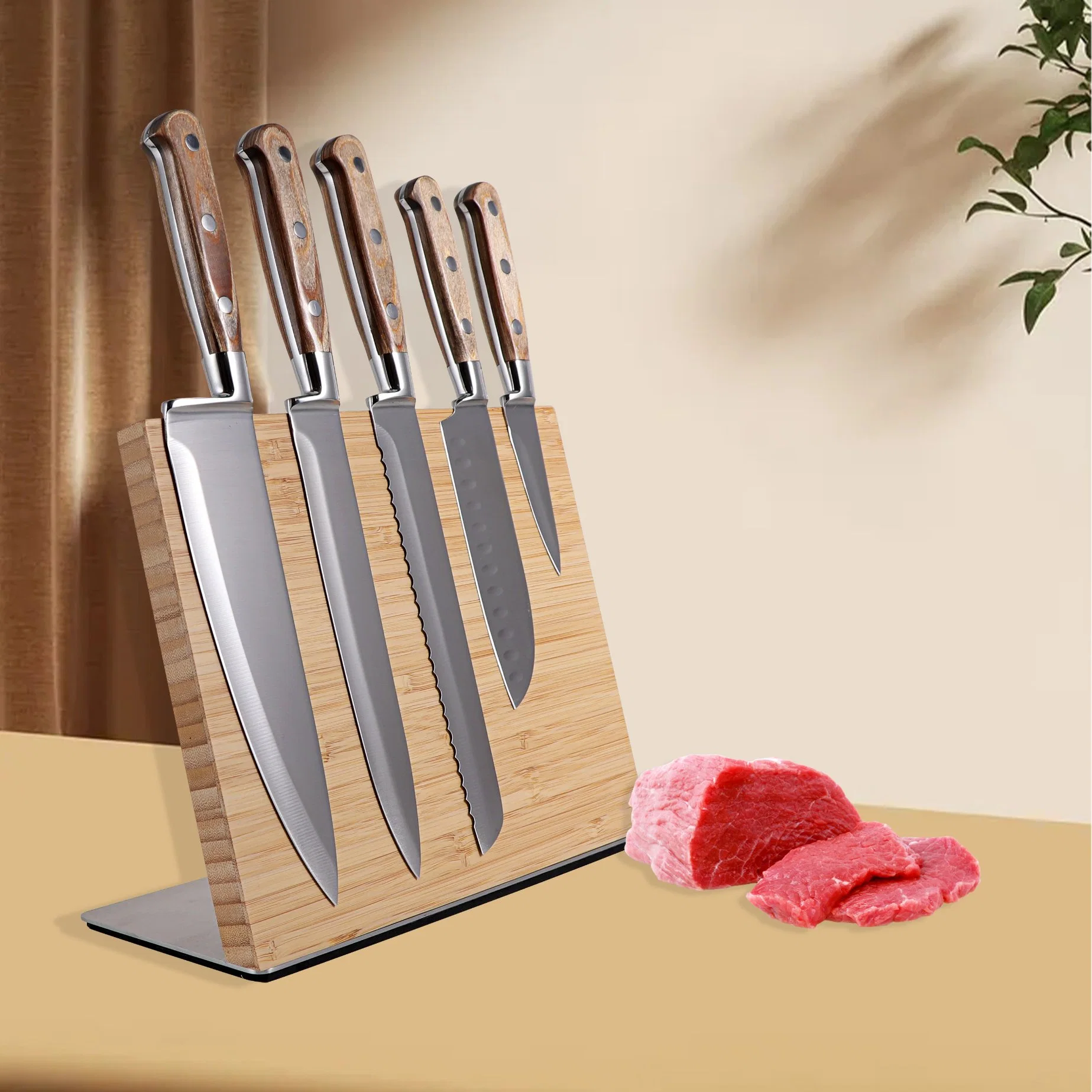 Factory Sharp Durable Stainless Steel Kitchen Chef Set Knife