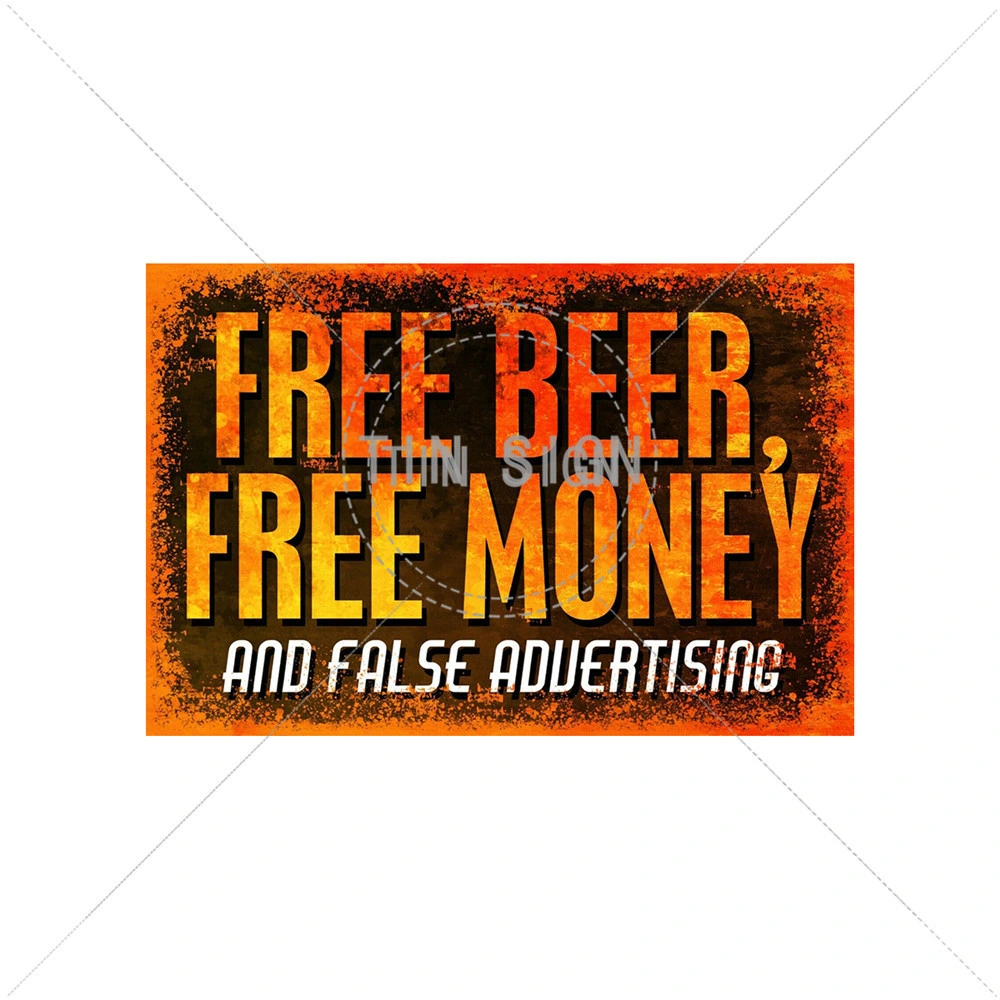 Beer Bottle Vintage Retro Metal Tin Signs Promotion Gifts