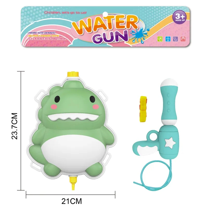 Pistolets à eau en plastique pour enfants, jouets mignons pour enfants, sac à dos pistolet à eau.