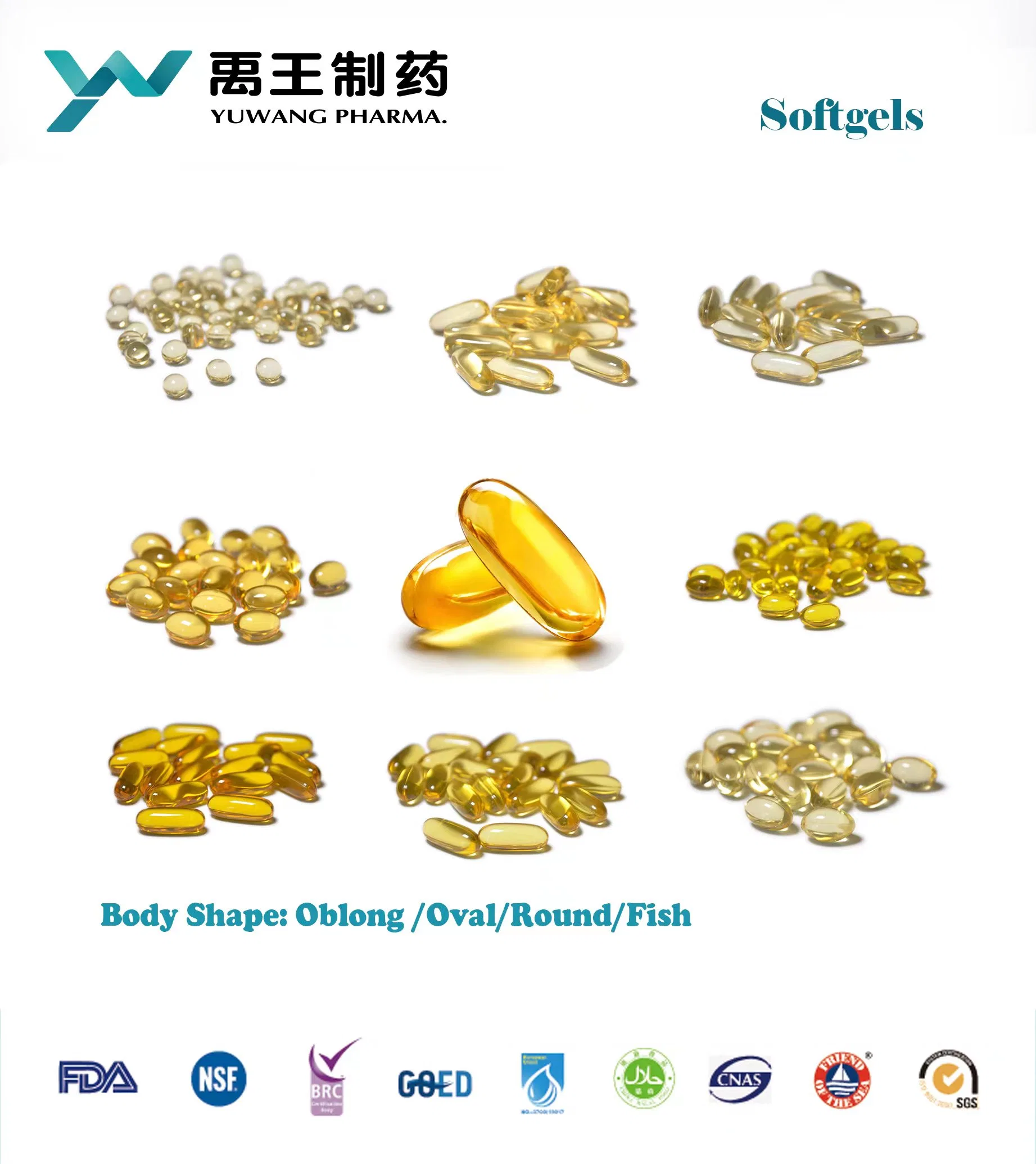 Fish Oil Health Food Supplement Softgel Vitamin Capsule