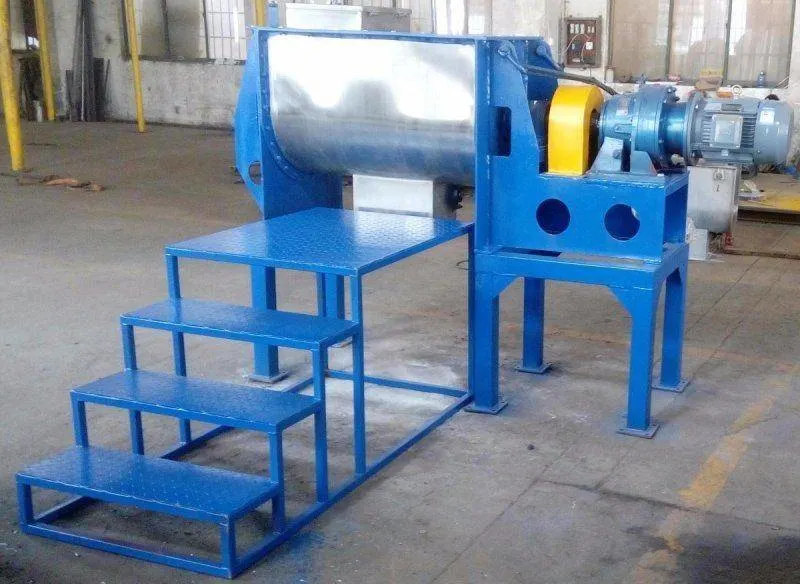 Hot Sale Animal Feed Screw Ribbon Blender Mixer Stainless Steel Starch Horizontal Mixing Blender Machine