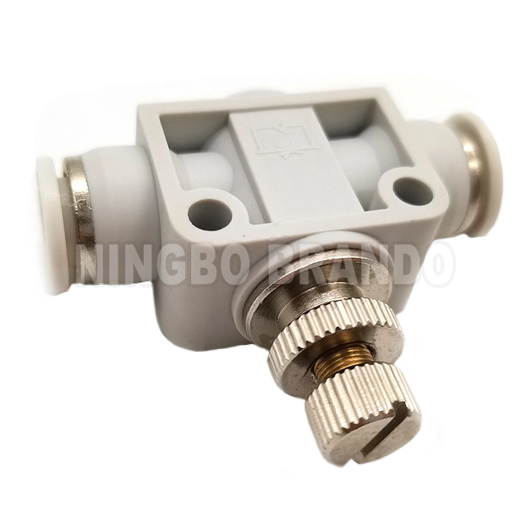 One Way Pneumatic Flow Control Fitting Air Speed Controller Valve 4mm 6mm 8mm 10mm