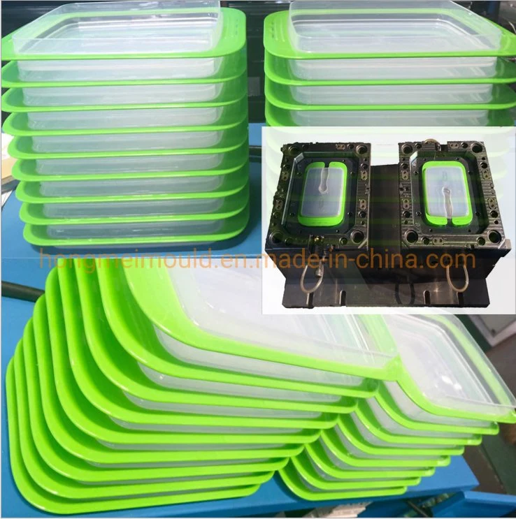 Plastic Mold for Fresh Box Two Color Injection Mold Transparent Container One Time Molding High Precision Daily Necessities Household Mould Manufacturing