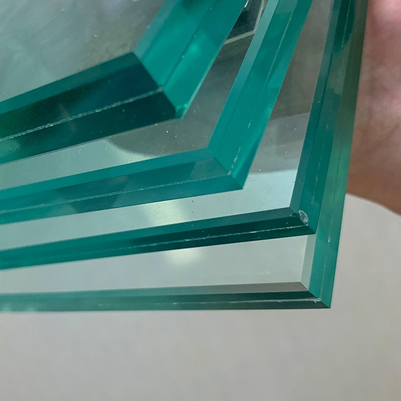 Customizable 2mm 3mm 5mm 6.38 21.14mm Milky White Fused Irregular Laminated Transparent Glass