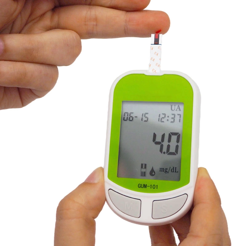 Ordinateur portable de glucose de soins de santé médical multifonctionnel de l'acide urique mètre Gum101