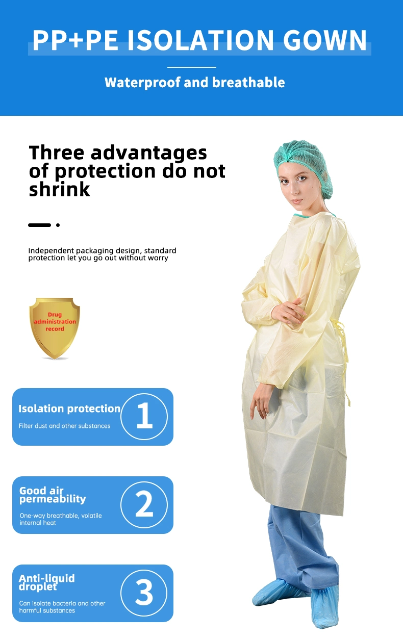 Medical Surgical Gown Isolation Grown in Safety Clothing