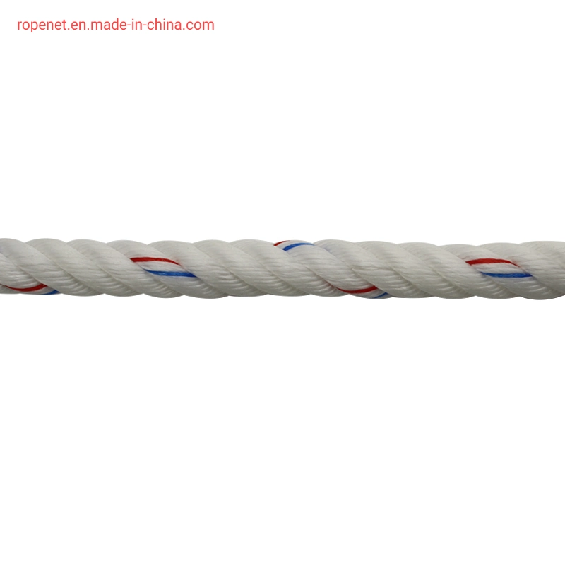 High quality/High cost performance PP Danline 3 Strands Twisted Rope for Mooring