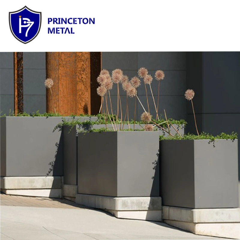 Princeton Metal Planter/Powder-Coated Aluminum Planter Boxes/Outdoor Decorative Flower Pots/Garden Planter