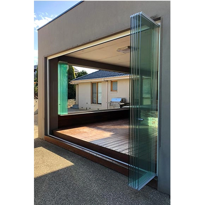 Customized Soundproof Room Dividers Exterior Strong Alloy Windows Aluminum Bi Folding Doors