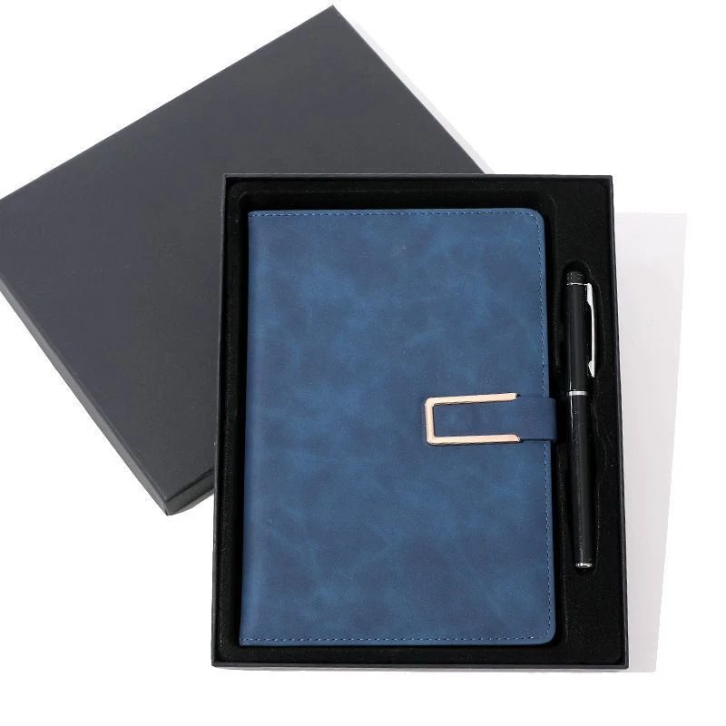 Business Notebook Sationery Set Aniversario Corporativo portátil y pluma de regalo Conjuntos
