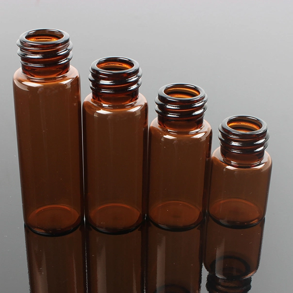 Lock-up Amber and Clear Tubular Glass Vial for Medical Packing