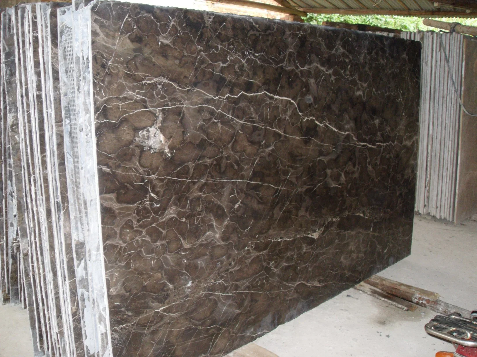 Chinese Marble Dark Emperador Light Emperador Bladk Color Tile and Slab