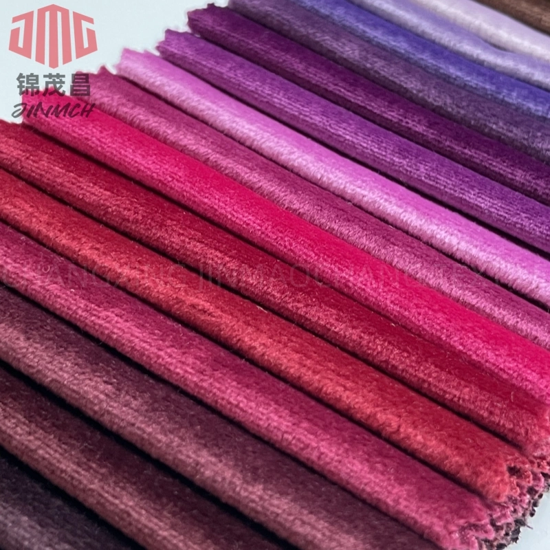 Factory Knitting Fabric 100% Polyester Holland Velvet 180GSM Plain Dyed Colorful for Home Textile Pillow Curtain