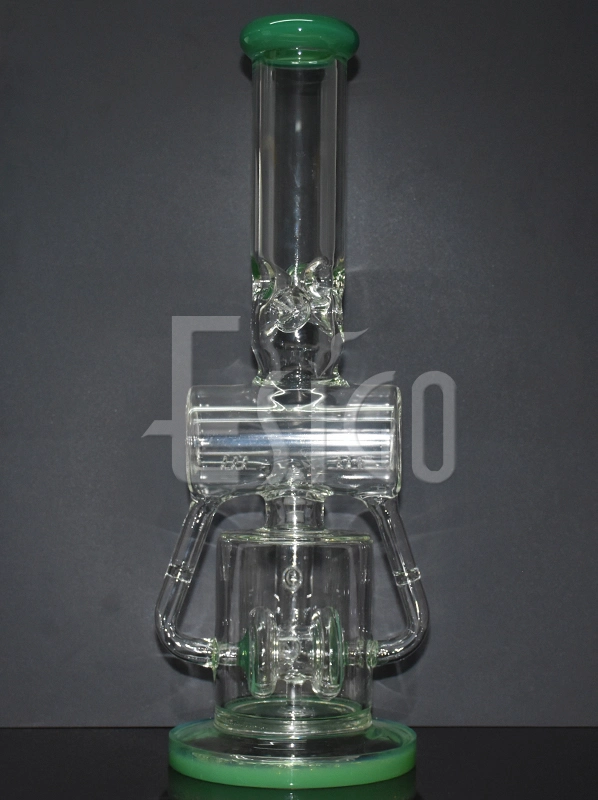 Esigo Wholesale/Supplier Smoking Set Swirl Big Lookah Style Tree Percolator Recycler Straight Tube Glass Water Pipe