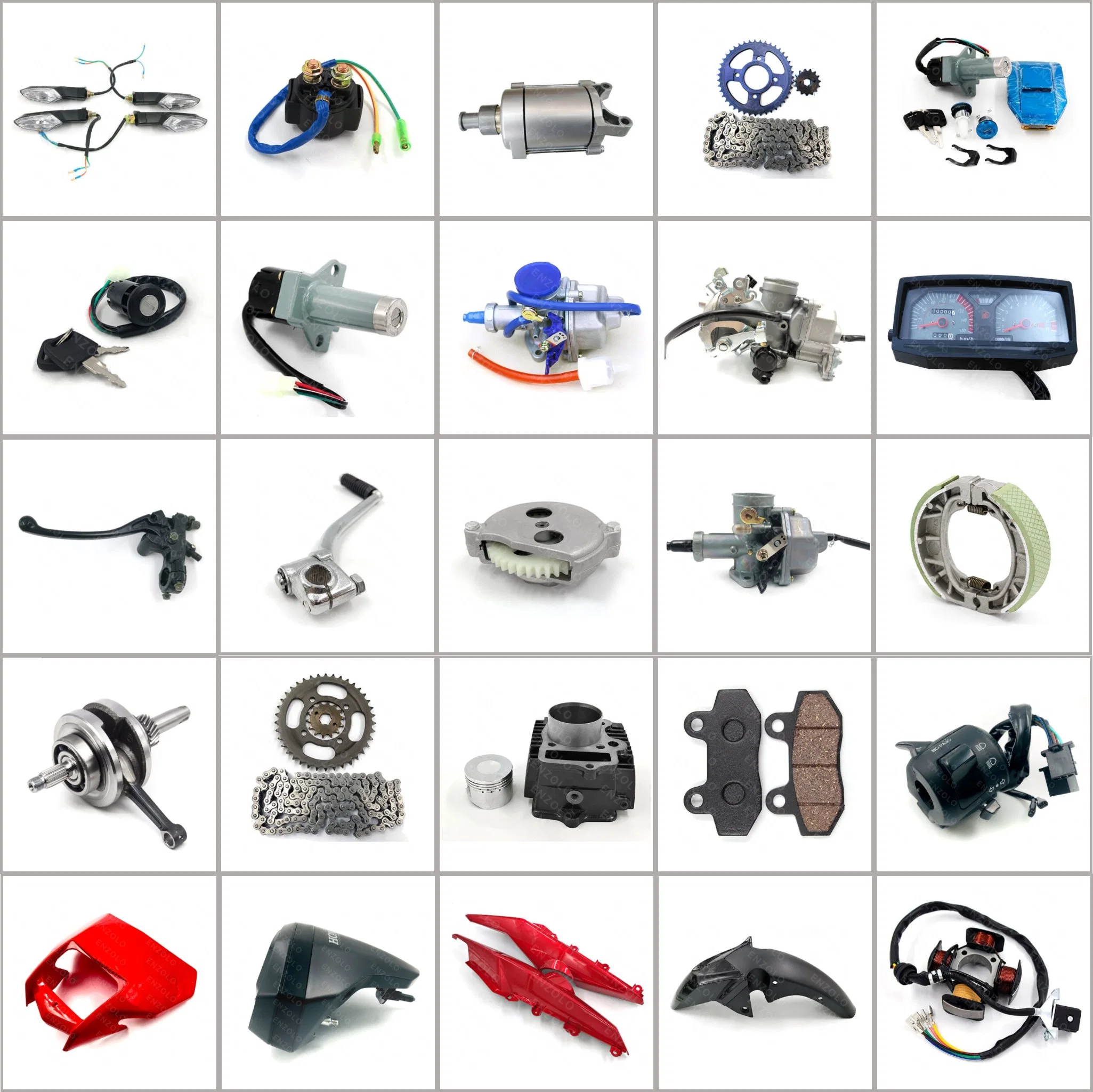 Peças de motocicleta para Honda/YAMAHA/Suzuki/Bajaj Peças de reposição para motocicleta Haojue/Zongshen/Dayun/Loncin Acessórios para motocicleta Peças de carroceria Motor de motocicleta.