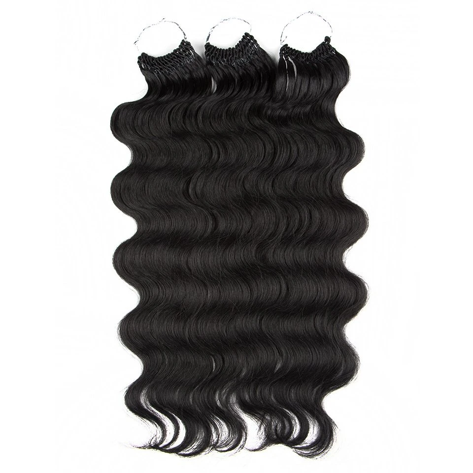 Synthetic Fiber Braided Water Wave Curly Hair Weaving