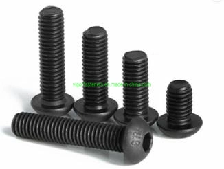 M6/M8/M10 ISO7380 Black Oxide Metric Hex Socket Button Head Cap Screw for Machinery