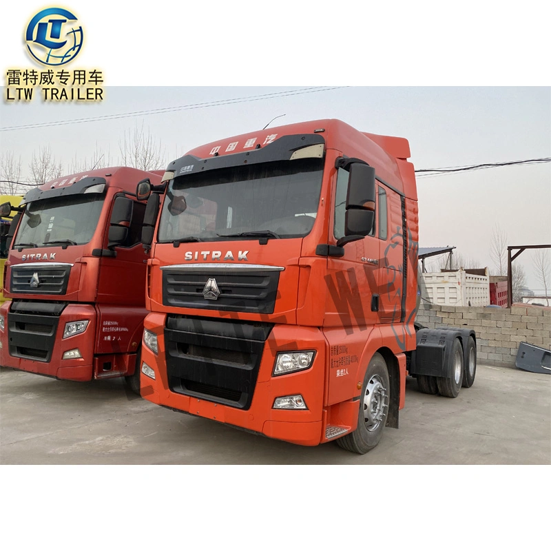 Chinese Used CNG Natural Gas Truck Head Sino HOWO T7h A7 Truck Tractor CNG 6X4 4X2 in Tajikistan