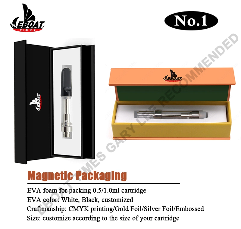 Brand Name Customized Magnetic Closure 0.5ml C-Cell Cartridge Pen Vape Packing Boxes