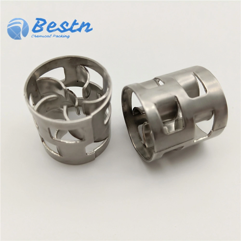 Stainless Steel 304 316 Metallic Material 38mm 50mm Metal Pall Ring