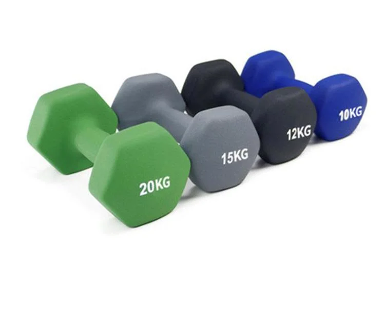 Cheap Wholesale/Supplier Home Fitness Yoga 0.5kg 1kg 2 Kg 3kg Hex Rubber Dumbbell Sets