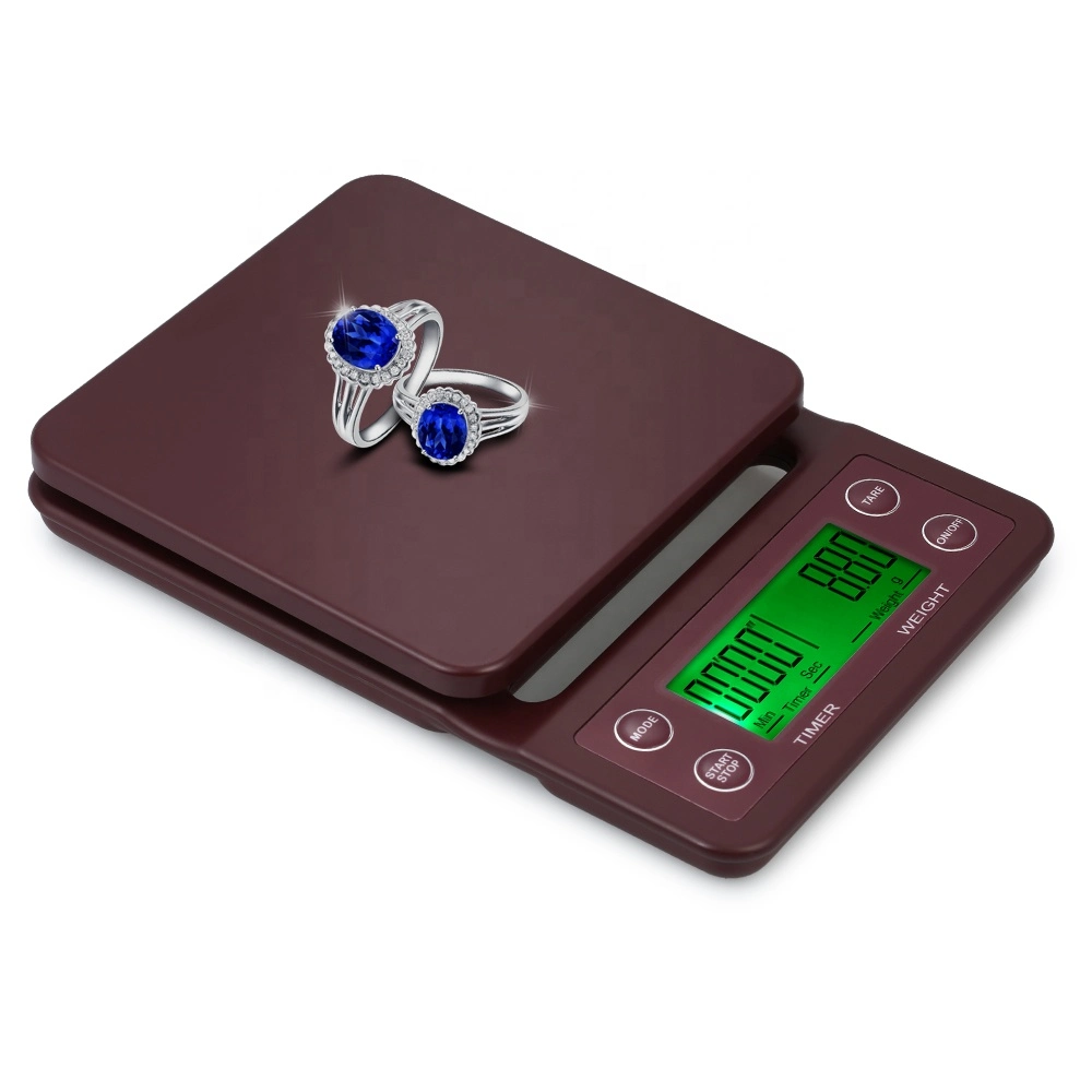 Multifunctional Kitchen Scale 3000g 1g Timing Coffee Scale