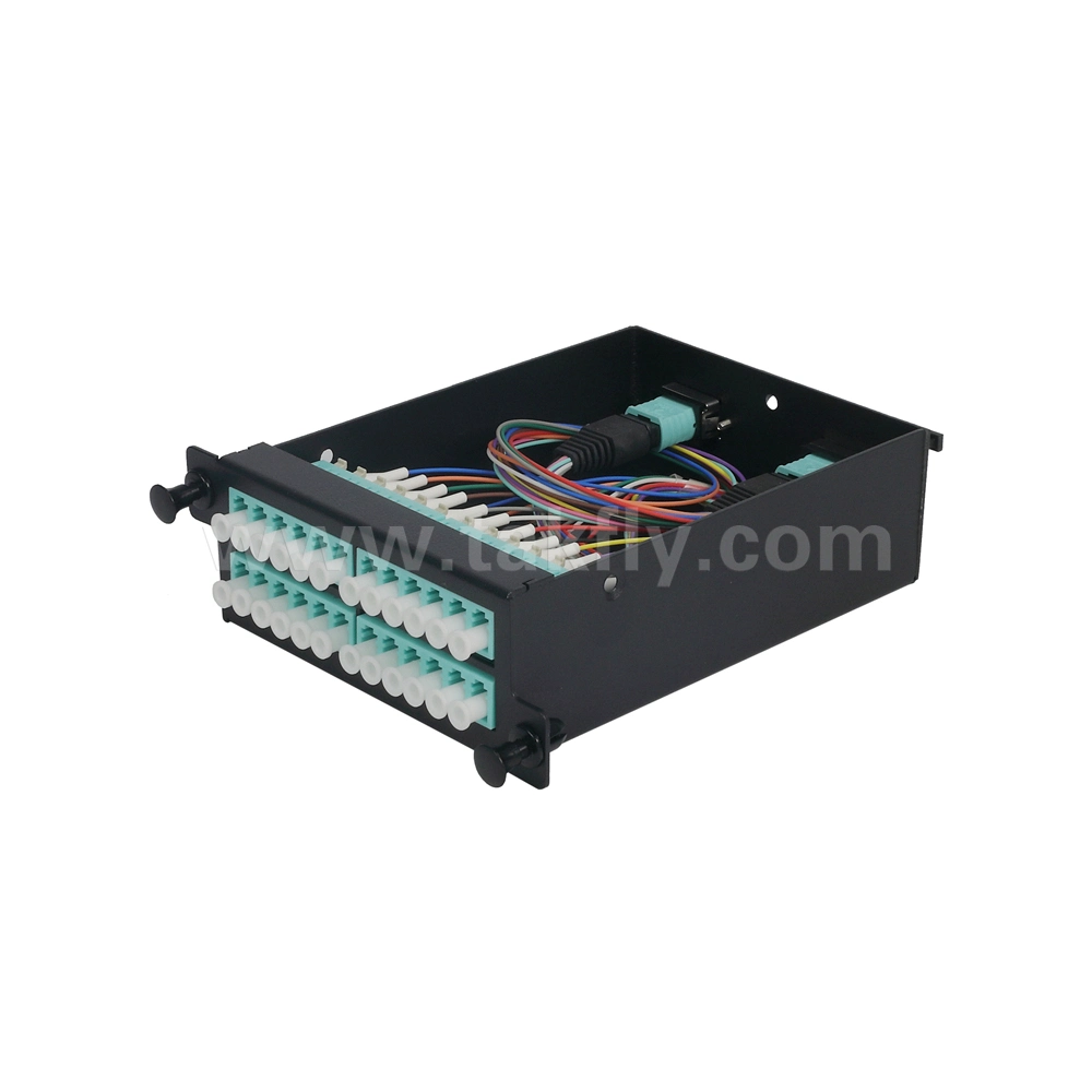 1u 96 Port Pull-out Aluminium Alloy Fodp with 4X24f Removable MPO Cassette