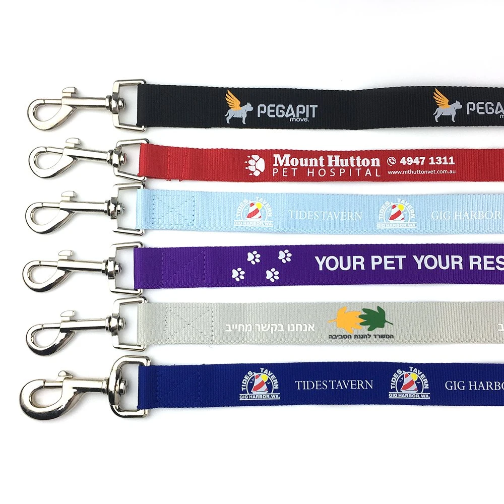 Bark Dog Collar and Leash Set Polyester Screen Printing Pet Lead