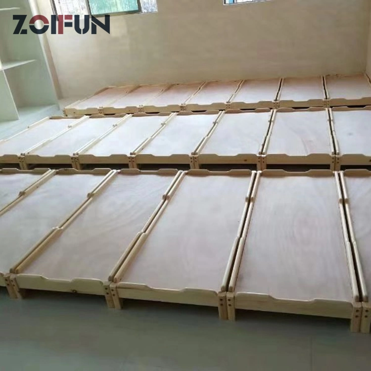 Wood Furniture Baby Wooden Cot Bed Bedroom Stacked Children Cot Bed