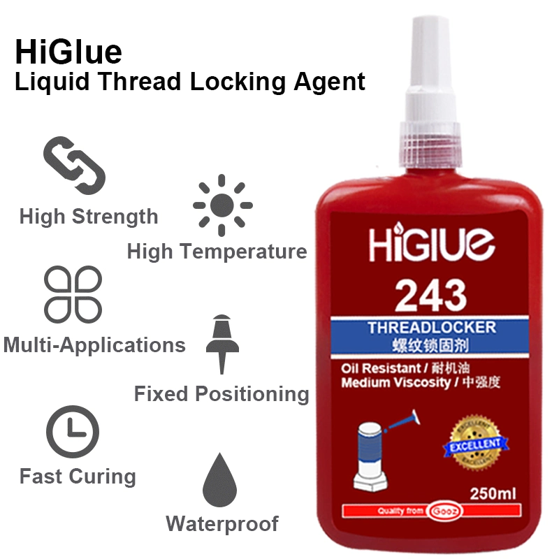 Loctite 242 Medium Strength Medium Viscosity Thixotropic Threadlocking Adhesive 250ml