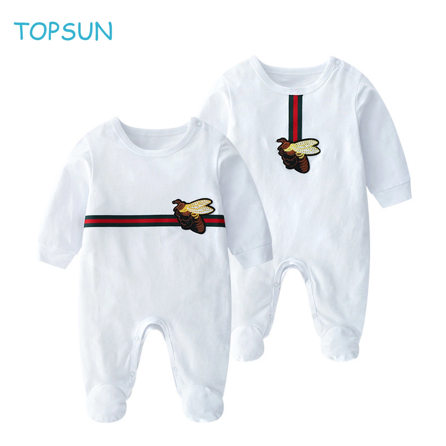 Newborn Baby Cotton Clothes Children Footed Sleep and Play Wear