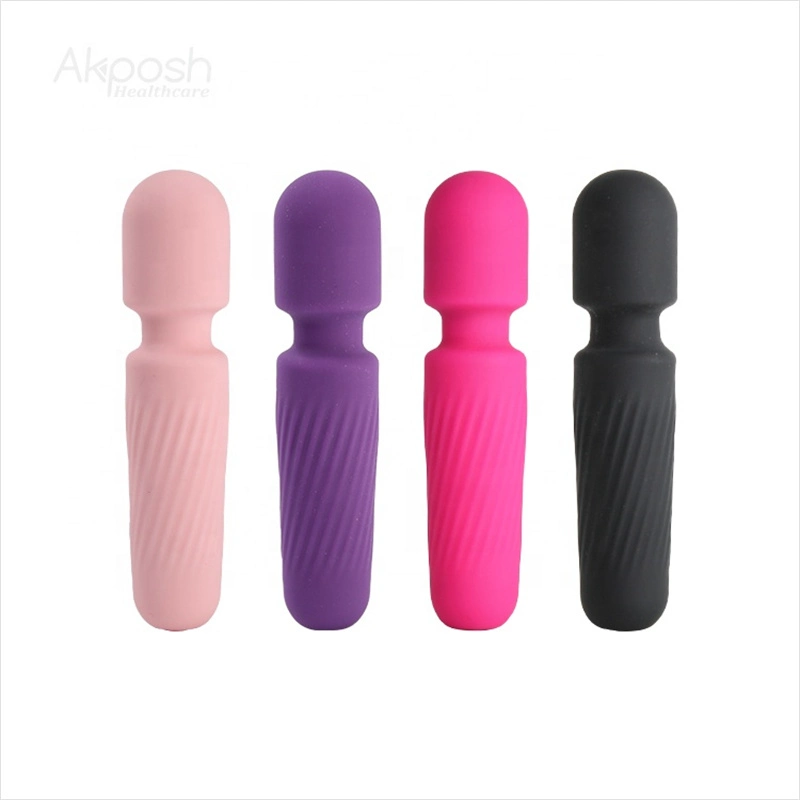 Resistente al agua recargables USB Mini Wand masajeador para mujer