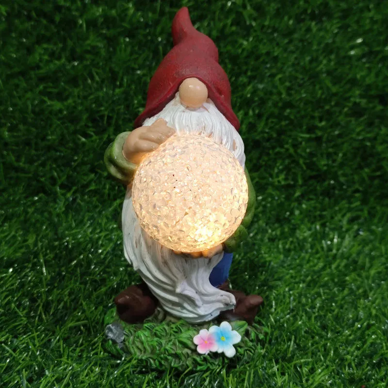 Custom Solar Dwarf Dwarf Elf Millet Glass Ball Lamp Resin Crafts