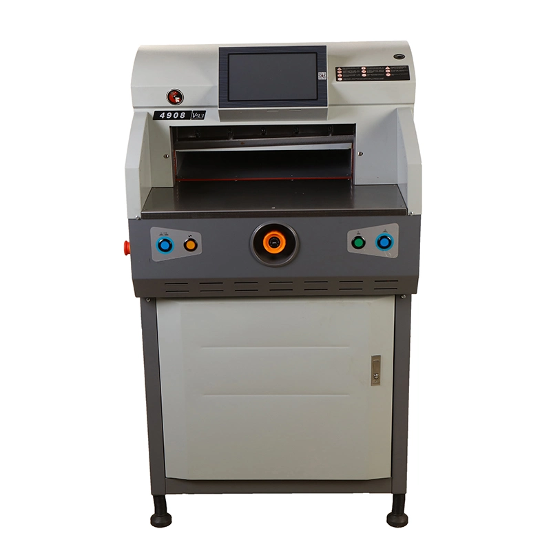 Automatic Push PLC 80mm Thickness A3 A4 Size Book Block Edge Paper Stack Sheets Guillotine Knife