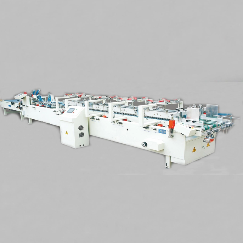 Automatic Corrugated Carton Boxes 4 Corner Folder Gluer Machine with Crash Lock Bottom