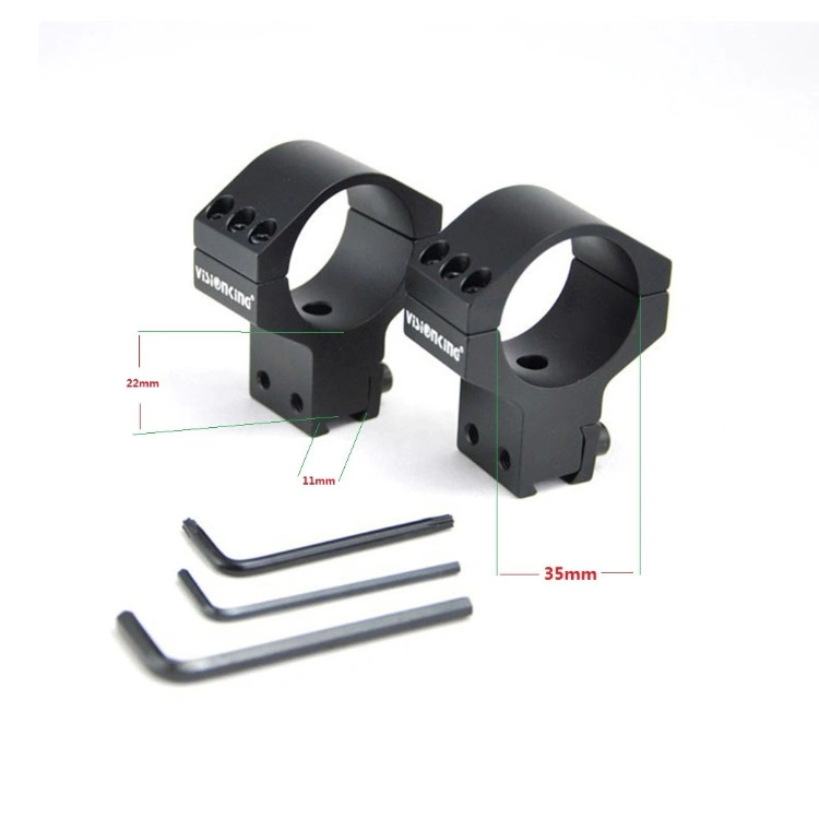 Visionking High quality/High cost performance Aluminum Scope Mount Rings 35mm Mount Tactical Hunting 11 mm Dovetail High Optical Sight Bracket